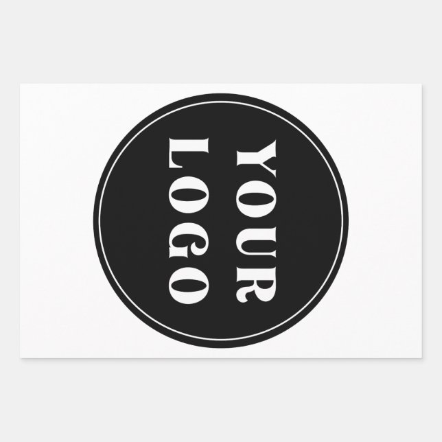 Modern, elegant, stilvoll und anpassbar geschenkpapier set (Vorderseite)