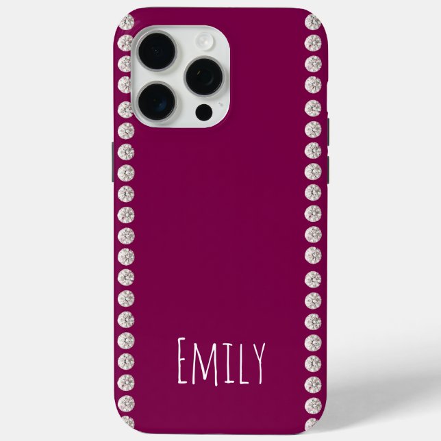 Modern elegant süß einfach glänzend  Case-Mate iPhone hülle (Rückseite)