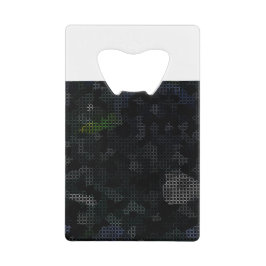 MODERN_ELEGANT_THE ABSTRAKT_ART_BLACK GELDBEUTEL FLASCHENÖFFNER