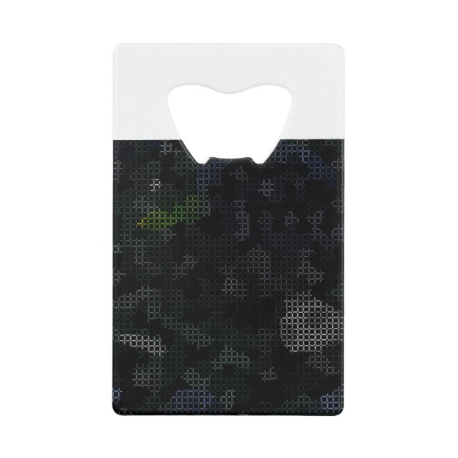 MODERN_ELEGANT_THE ABSTRAKT_ART_BLACK GELDBEUTEL FLASCHENÖFFNER (Vorderseite)