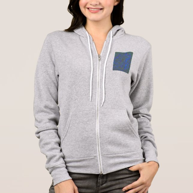 Modern_elegant_theAbstract art_BLUE Hoodie (Vorderseite)