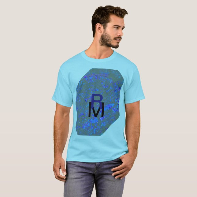 Modern_elegant_theAbstract art_BLUE T-Shirt (Vorne ganz)