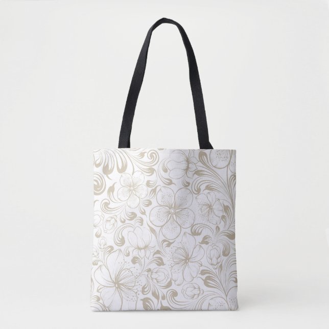 Modern Elegant Trendy Decorative Tote Bag (Vorderseite)