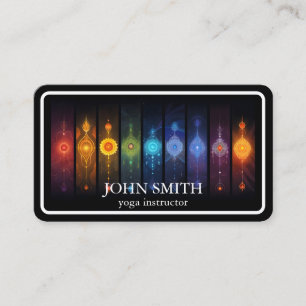 Modern Elegante Gold Chakra Spirituelle Energie Yo Visitenkarte