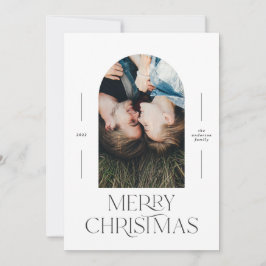 Modern elegante Typografie rot 1 Foto Weihnachten