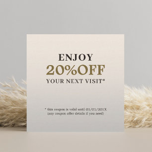 Modern Eleganter Beauty Salon Coupon