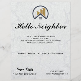 Modern Elegantes Weißes Anwesen Flyer