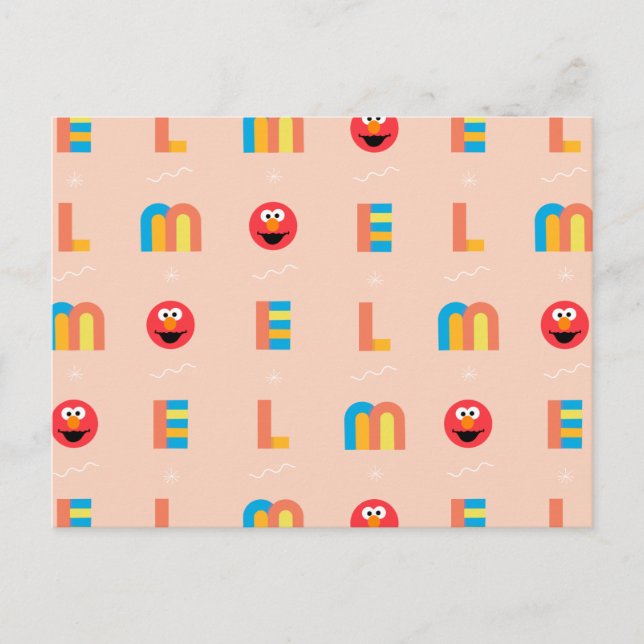 Modern Elmo Pattern Postkarte (Vorderseite)