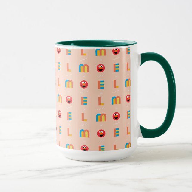 Modern Elmo Pattern Tasse (Rechts)