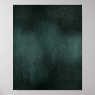Modern Emerald Green Black Poster