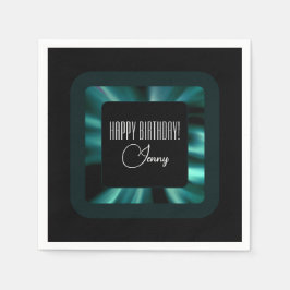 Modern Emerald Green Serviette