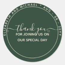 Modern Emerald Green Vielen Dank