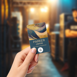 Modern Employee Name Logo Without Photo Ausweis