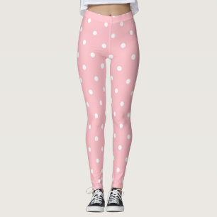 Modern erröten die rosa weißen eleganten leggings