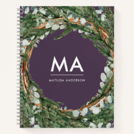 Modern eucalyptus botanical foliocide ursprünglich notizbuch