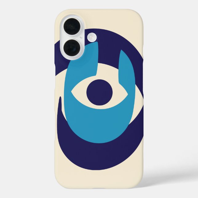 Modern Evil Eye Phone Case - Schutzklausel Nazar A (Rückseite)