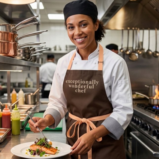 Modern Exceptionally Wonderful Chef Gray Schürze (Exceptionally chef apron)