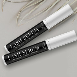 Modern Eyelash Beauty Product Mascara Tube Label Etiketten