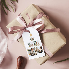 Modern Family Christmas Tree Foto With Star Geschenkanhänger