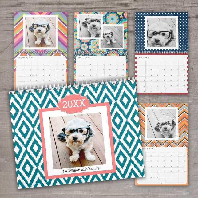 Modern Family Foto Collage 17 - Trendy Patterns Kalender (Von Creator hochgeladen)