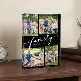 Modern Family Photos Collage Script Keepsake Fotoblock