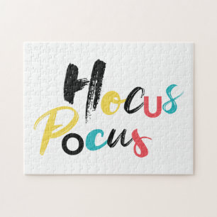 Modern, farbenfroh, lustig, cool, trendig Hocus Po Puzzle