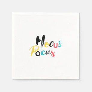 Modern, farbenfroh, lustig, cool, trendig Hocus Po Serviette