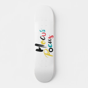 Modern, farbenfroh, lustig, cool, trendig Hocus Po Skateboard