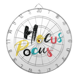 Modern, farbenfroh, lustig, cool, trendy Hocus Poc Dartscheibe