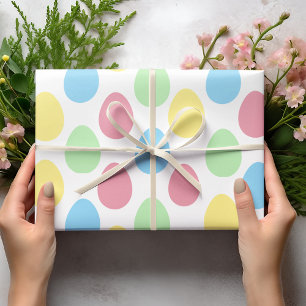 Modern farbenfrohe Eiermuster Osterwrapper Geschenkpapier