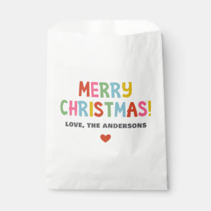 Modern Farbig Frohe Weihnachten Geschenktütchen
