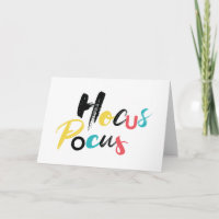 Modern, farbig, lustig, cool, trendig Hocus Pocus