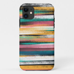 Modern farbige Pinselstriche Streifen Ölfarbe Case-Mate iPhone Hülle