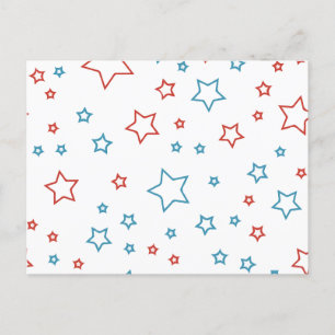 Modern farbige Sternenmuster Wrapping Paper Feiertagspostkarte