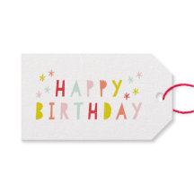 Modern farbiges Glück zum Geburtstag