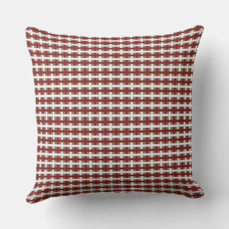 Modern Farmhouse Red White Sage Christmas Plaid Kissen