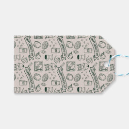 Modern Father's Day Doodle Pattern Millennial Dad Geschenkanhänger
