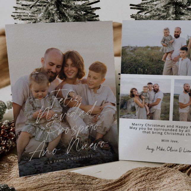 Modern Feliz Navidad Foto Weihnachten (Von Creator hochgeladen)