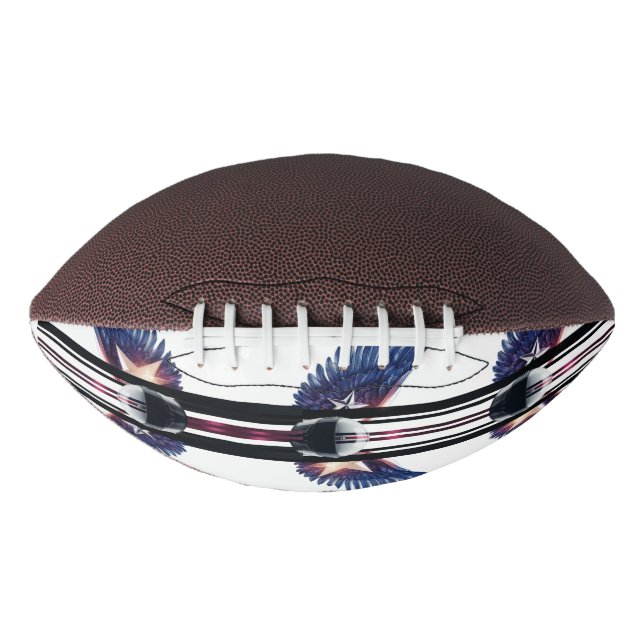 Modern Fire & Triple Stripe Bold Minimalist Football (Vorderseite)