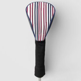 Modern Fire & Triple Stripe Bold Minimalist Golf Headcover