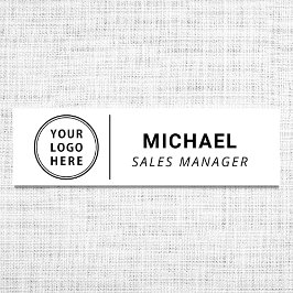 Modern-Firmenlogo Namensschild