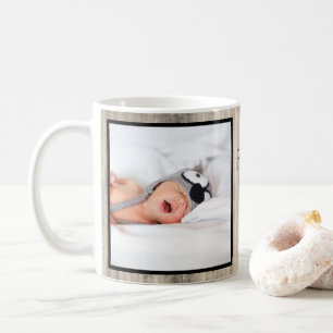 Modern First Mother's Day Oma Wood Foto Kaffeetasse