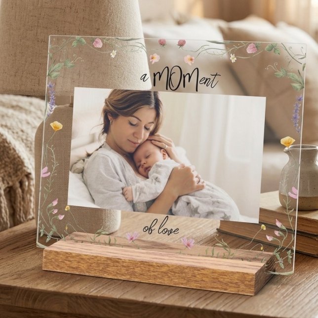 Modern  First Mother's Day Photo Acrylic Gift Acrylschild (Von Creator hochgeladen)