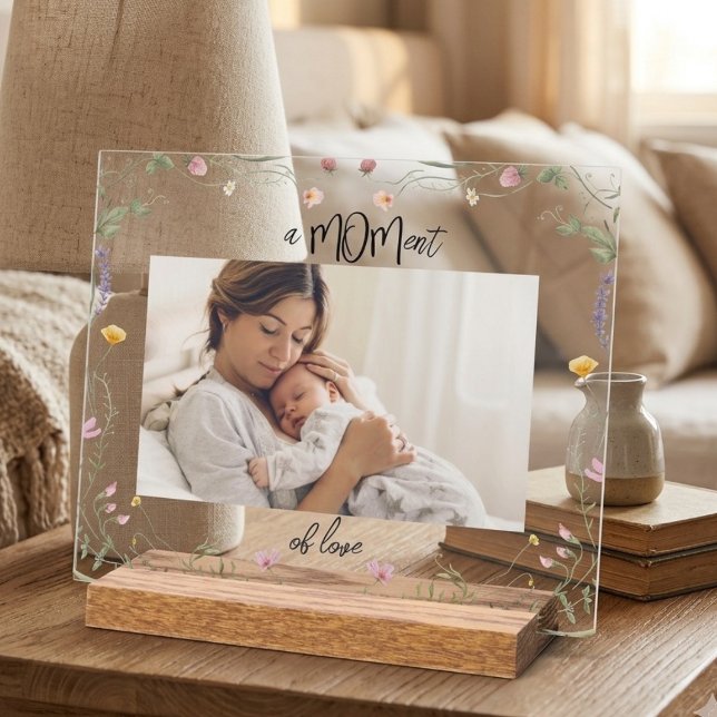 Modern  First Mother's Day Photo Acrylic Gift Acrylschild (Von Creator hochgeladen)