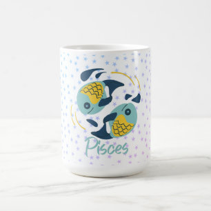 Modern Fisces Fish Zodiac Kaffeetasse