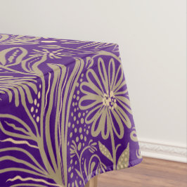 Modern | FLORABdruck | Beige auf Lila Tischdecke