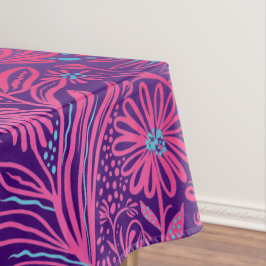 Modern | FLORABdruck | Lila rosa Tischdecke