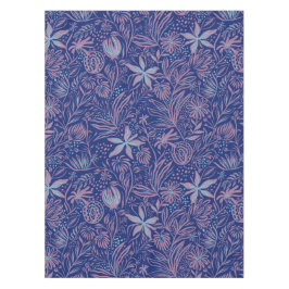 Modern | FLORABdruck | Mauve auf Royal Blue Tischdecke