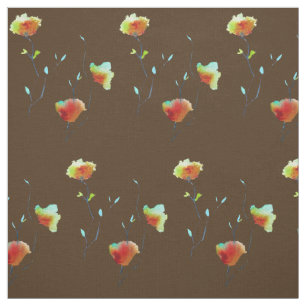 Modern Floral Abstract art flower watercolor Stoff