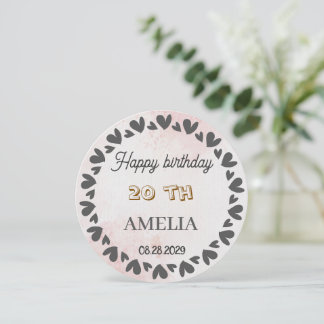 Modern Floral Birthday | Elegant Flower Design  Einladung